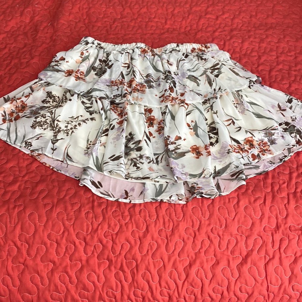 Drew Cream Floral Skirt